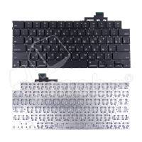 Клавиатура для ноутбука MacBook Air M2 13" A2681/A2941/A3113/A3114 (2022-2024, прямой Enter RU) Черный