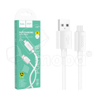 Кабель USB - MicroUSB Hoco X107 (2.4A) Белый