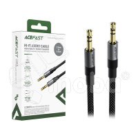 Кабель AUX "3,5 мм" Jack - "3,5 мм" Jack Acefast J10 (1 м) Черный