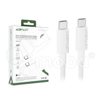 Кабель Type-C - Type-C Acefast C18-03 (3A, 60W, PD, оплетка нейлон, 1.2 м) Белый