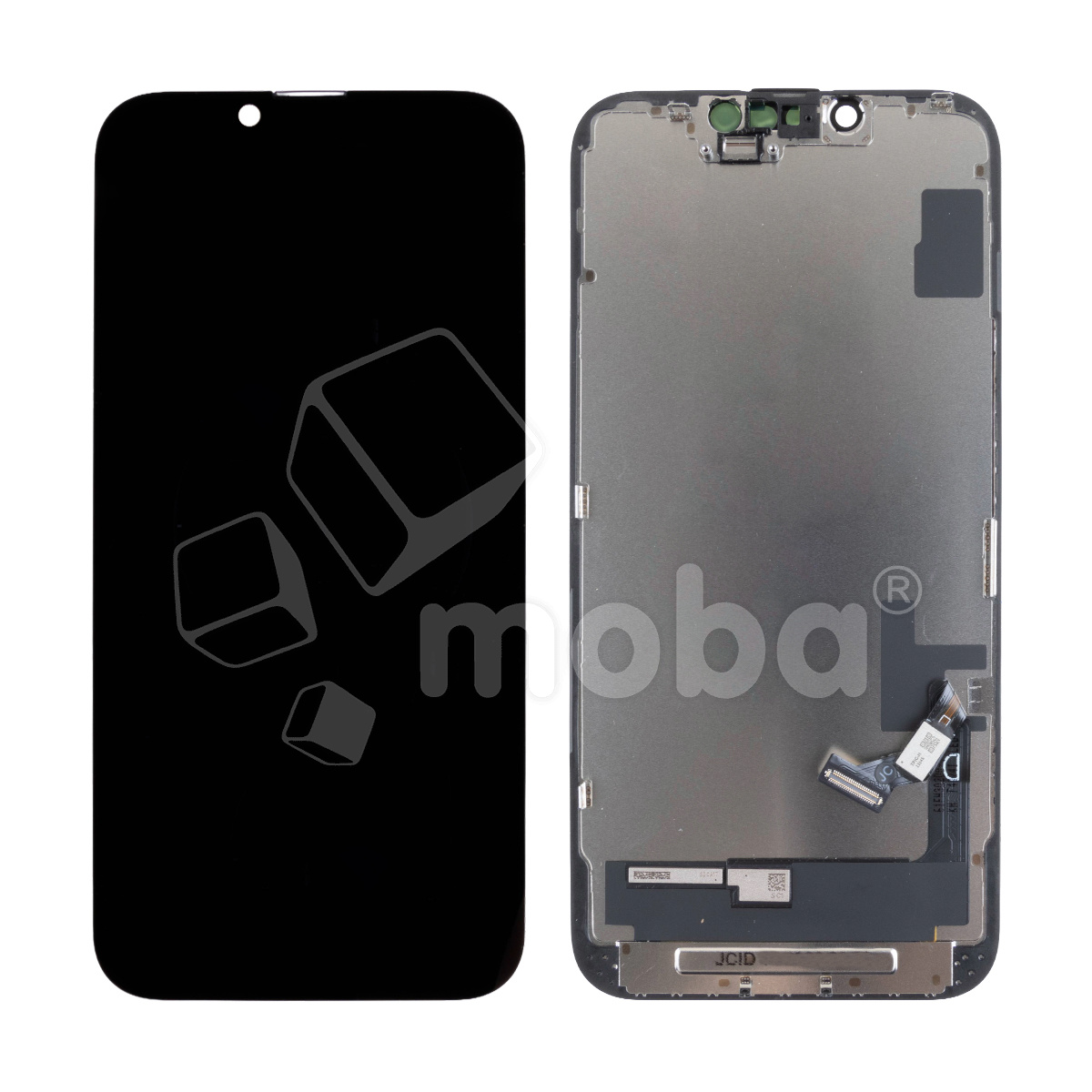 Дисплей для iPhone 14 (A2883) в сборе с тачскрином Черный - JCID (Hard OLED, Full HD) (с верификацией = с привязкой без ошибки)