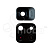 Стекло камеры для Xiaomi Poco M4 Pro 5G (комплект 2 шт.) Черный