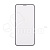 Защитное стекло "Матовое" для iPhone 12/12 Pro Черный (Закалённое, полное покрытие)
