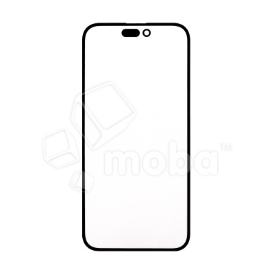 Стекло для переклейки iPhone 14 Pro Max в сборе с OCA пленкой Черный - OR (Mitsubishi)