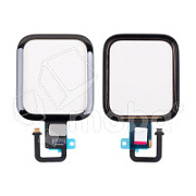 Стекло для переклейки Apple Watch 6 (40 мм) в сборе с тачскрином и OCA пленкой сапфировое Черный