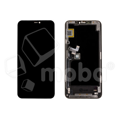 Дисплей для iPhone 11 Pro Max (A2218) в сборе с тачскрином Черный - (Soft OLED, Full HD) (площадка под IC)