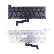 Клавиатура для ноутбука MacBook Pro M1 13"/M2 13" A2338 (2020-2022, Г-образный Enter RU) Черный