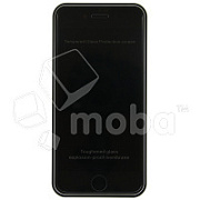 Защитное стекло "Антишпион" для iPhone 7/8/SE (2020)/SE (2022) Черное (Закалённое, полное покрытие)