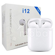 Беспроводные наушники Bluetooth i12 (TWS, вкладыши) Белый