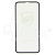 Защитное стекло "Тонкое" для iPhone X/Xs/11 Pro Черный (Полное покрытие 0,25 мм)