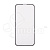 Защитное стекло "Матовое" для iPhone 13/13 Pro/14 Черный (Закалённое, полное покрытие)