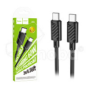 Кабель Type-C - Type-C Hoco X88 (5A, 60W, 2 м) Черный