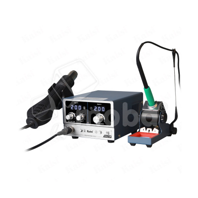 Паяльная станция Kaisi 8521P (фен+паяльник) (800W, 1 ручка + 1 жало, 4 сопла)